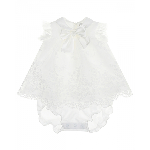 Белое платье с вышивкой Baby A | Фото 1