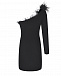 Черное платье с перьями ALINE | Фото 6