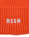 Оранжевая шапка с лого MSGM | Фото 3