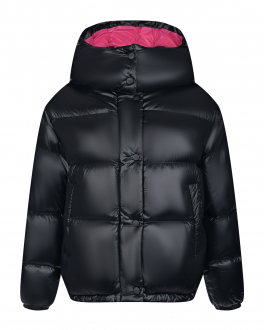 Черная куртка с глянцевым эффектом ADD Черный, арт. 6AW770 C1107 | Фото 1