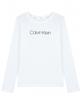 Пижама: белая толстовка и серые брюки Calvin Klein Белый, арт. G80G800490 0UD | Фото 2