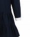 Синее платье с бусинами на воротнике IL Gufo | Фото 4