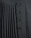 Серая юбка плиссе с пуговицами Aletta | Фото 4