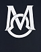 Темно-синяя футболка с белым логотипом Moncler | Фото 3