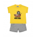 Комплект: желтая футболка + серые шорты Moschino | Фото 1
