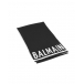 Черный шарф с логотипом Balmain | Фото 1