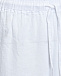 Брюки прямые с поясом на резинке, белые 120% Lino | Фото 3