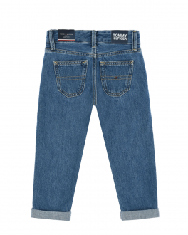 Голубые джинсы прямого кроя Tommy Hilfiger Голубой, арт. KB0KB069871AC CLEANAUTHD | Фото 2