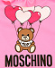 Розовый купальник с принтом &quot;медвежонок с воздушнми шарами&quot; Moschino | Фото 3