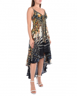 Платье на бретелях с асимметричным подолом Camilla Мультиколор, арт. 00002320 LOSTPARD | Фото 2
