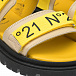 Желтые босоножки с черным лого No. 21 | Фото 6