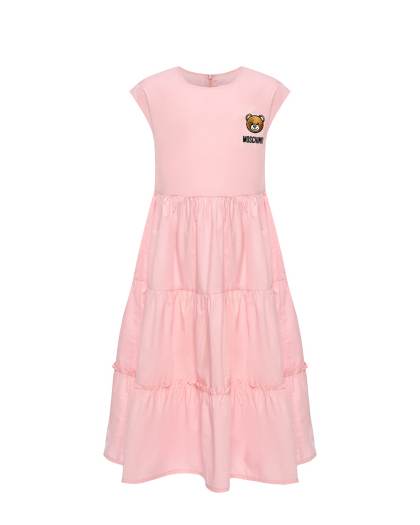 Платье с патчем, розовое Moschino | Фото 1
