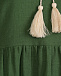 Зеленое платье с вышивкой на рукавах  | Фото 5