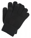 Черные перчатки из шерсти Touch Screen