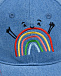 Джинсовая кепка с вышивкой &quot;Радуга&quot; MaxiMo | Фото 3
