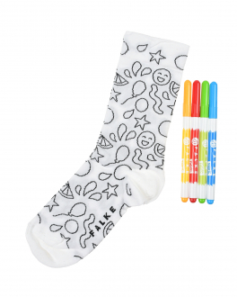 Белые носки с эффектом раскраски Falke Белый, арт. 10595 2000 | Фото 1