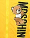 Ветровка с вертикальным лого, желтая Moschino | Фото 3