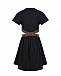 Черное платье с прорезями на талии Fendi | Фото 3