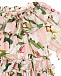 Розовое платье с принтом &quot;лилии&quot; Dolce&Gabbana | Фото 4