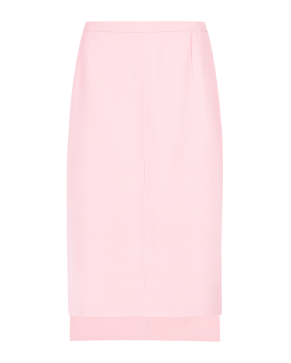 Розовая юбка-миди прямого кроя No. 21 | Фото 1