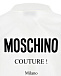 Белая рубашка с логотипом Moschino | Фото 4