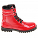 Красные лакированные ботинки с подкладкой из меха Dolce&Gabbana | Фото 3