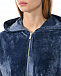 Бархатная спортивная куртка с капюшоном, синяя Hinnominate | Фото 8