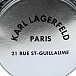 Серебристая круглая сумка 20х8,5 см Karl Lagerfeld kids | Фото 5