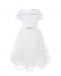 Платье с пышной юбкой и аппликациями Monnalisa | Фото 1