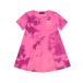 Розовое платье с принтом tie-dye Diesel | Фото 1