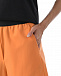 Оранжевые шорты с поясом на резинке MSGM | Фото 7