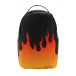 Черный рюкзак с принтом &quot;Пламя&quot; 45x15x27 см, 1 кг SprayGround | Фото 1