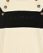 Кремовый джемпер с черной вставкой Balmain | Фото 3