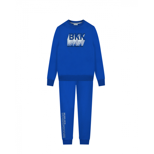 Синий спортивный костюм с лого Bikkembergs | Фото 1