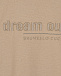 Бежевая футболка с принтом &quot;dream out loud&quot; Brunello Cucinelli | Фото 3