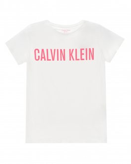 Розово-белая пижама с логотипом Calvin Klein Мультиколор, арт. G80G800167 122 | Фото 2