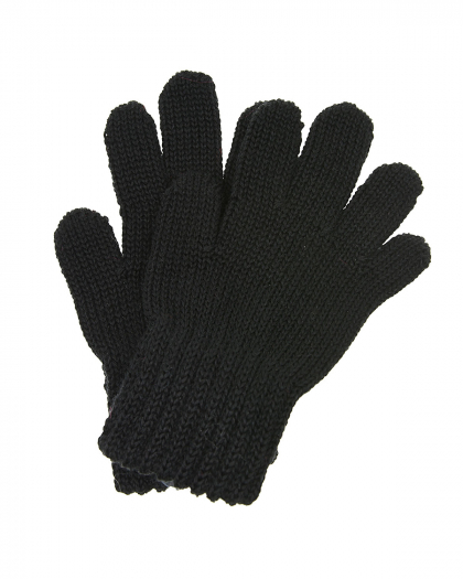 Черные перчатки из шерсти MaxiMo | Фото 1