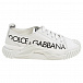 Белые кроссовки NS1 с черным лого Dolce&Gabbana | Фото 2