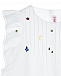 Белая блузка с вышивкой &quot;насекомые&quot; IL Gufo | Фото 3