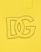 Желтые спортивные брюки с лого в тон Dolce&Gabbana | Фото 3