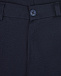 Синие классические брюки из плотного трикотажа Dal Lago | Фото 4