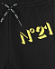Черные шорты с желтым логотипом No. 21 | Фото 4