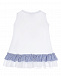 Белое платье с рюшами и вышивкой Monnalisa | Фото 2
