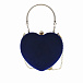 Синяя сумка в виде сердца, 17x19x6 см Monnalisa | Фото 3