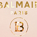 Розовый плед с золотым логотипом Balmain | Фото 3