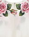 Белое платье с принтом &quot;розы&quot; Dolce&Gabbana | Фото 5