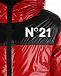 Красная куртка-пуховик с капюшоном No. 21 | Фото 3