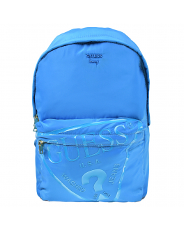 Голубой рюкзак с карманом на молнии, 36x26x15 см Guess Синий, арт. HBZOEL PO223 BLUE | Фото 1