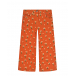 Оранжевые вельветовые брюки с принтом &quot;ромашки&quot; Stella McCartney | Фото 1