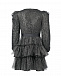 Черное платье с блестящей отделкой Miss Blumarine | Фото 2